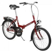 Dviratis AZIMUT Fold 20" burgund