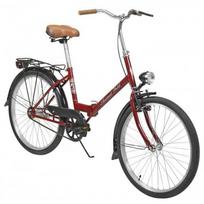 Dviratis AZIMUT Fold 24" burgund