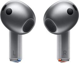 Samsung Galaxy Buds3 sidabrinės bevielės Bluetooth į ausis įstatomos ausinės su mikrofonu