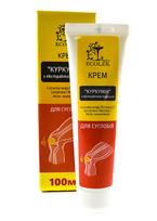 Ekolek ciberžolės kremas su kamparu, mentoliu ir eglės eteriniu aliejumi, sąnariams, 100 ml