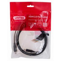 UNITEK KABELIS HDMI 2.0 4K60HZ, PLOKŠČIAS, 2 M, C11063BK-2M