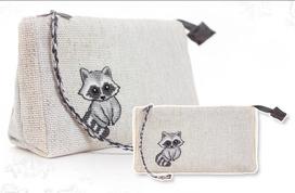 Clutch bag for Cross Stitching Racoon SPM1223
