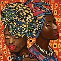 Deimantinis paveikslas African Fashion WD142 38*38 cm