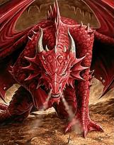 Deimantinis paveikslas Dragon's Anger WD178 38*48 cm