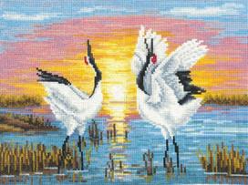 Cranes SANZH-04 - siuvinėjimo rinkinys iš Andriana
