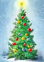 Deimantinis paveikslas Christmas Tree WD2439