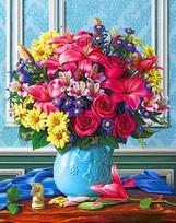 Deimantinis paveikslas Colourful Bouquet 40*50 cm WD2520
