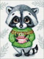 Cute Racoon 15х20 Deimantinio Paveikslo komplektas Cs2701