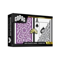 1546 Elite Poker size Jumbo index žaidimo kortos dviguba kaladė (violetinė/pilka) Copag