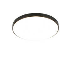 Plafoninis LED šviestuvas REALITY SPICA, IP44, 18 W, 4000 K, 2000 lm, juodos sp, Ø27x6 cm