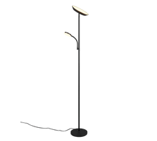 LED toršeras REALITY SPECTER, 17+4,5W 2700-4000-6500K 1900+450lm DIM, juodos sp, Ø25x178cm