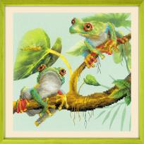 Frogs siuvinėjimo rinkinys iš RIOLIS Nr.: 0083 PT