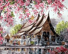 Deimantinis paveikslas Pagoda WD129 48*38 cm