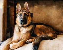 Deimantinis paveikslas Shepherd WD184 48*38 cm