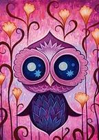 Deimantinis paveikslas Owl Leia WD245 20*30 cm