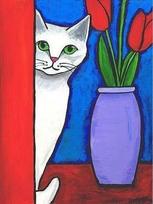 Deimantinis paveikslas White Cat WD283 15*20 cm