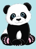 Deimantinis paveikslas Panda WD303 15*20 cm
