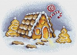Gingerbread House SM-192 - Siuvinėjimo rinkinys