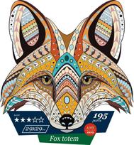 Fox totem - unikali MEDINĖ dėlionė iš 195 detalių