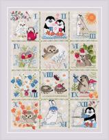 Forest Calendar siuvinėjimo rinkinys iš RIOLIS Nr.: 1979
