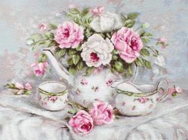 English Tea and Roses SB2317 - siuvinėjimo kryželiu rinkinys