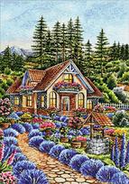 Deimantinis paveikslas Little house in the garden WD2588