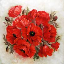 Deimantinis paveikslas Scarlet Poppies WD2470