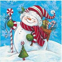 Deimantinis paveikslas Snowman with Gifts WD2444