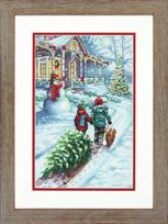 Kalėdų tradicijos (23 x 35 cm) - Siuvinėjimo kryželiu Rinkinys DIMENSIONS