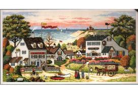 Jauki įlanka (46 x 23 cm) - Siuvinėjimo kryželiu Rinkinys DIMENSIONS