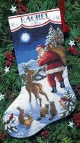 Kalėdų senelio atvykimas - Siuvinėjimo kryželiu Rinkinys DIMENSIONS