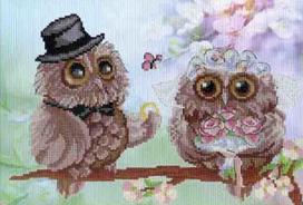 Owl Wedding SRK-323 siuvinėjimo rinkinys iš MP Studija