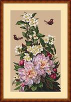Peonies SK58 siuvinėjimo rinkinys iš Merejka