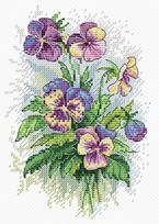 Pansies SM-121 - Siuvinėjimo rinkinys
