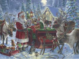 Packing The Sleigh 1000 Puzzle - RAVENSBURGER dėlionė