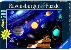Puzzle StarLine 500 Sun System - RAVENSBURGER dėlionė