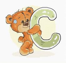 Letter C  SB1204 - siuvinėjimo kryželiu rinkinys