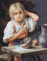 Peasant Girl SB515 - siuvinėjimo kryželiu rinkinys