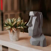 Moai popierinės skulptūros rinkinys