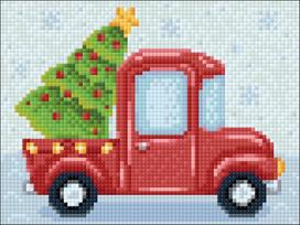 New Year Lorry 20х15 Deimantinio Paveikslo komplektas Cs2693