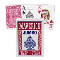 Maverick Jumbo Index kortos (Raudonos)