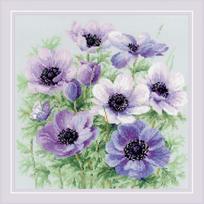 Purple Anemones. Siuvinėjimo rinkinys iš RIOLIS Nr.: 2176