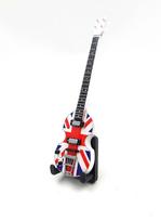Mini mahagoninė gitara 15 cm, Paul McCartney stiliaus, su stovu – kolekcinė