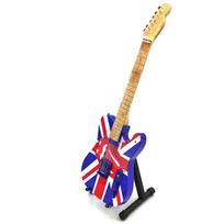 Rolling Stones mini gitara 1:4 – rankų darbo, kolekcinė, su stovu, fanams