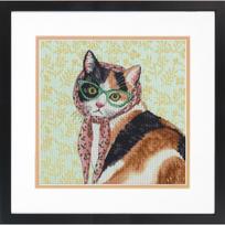 Mama katė (27.9 x 27.9 cm) - Siuvinėjimo kryželiu Rinkinys DIMENSIONS