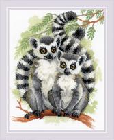 Lemurs. Siuvinėjimo rinkinys iš RIOLIS Nr.: 2196