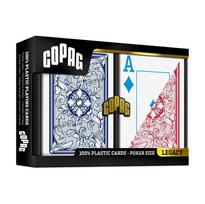 Legacy 4 Colors Poker size žaidimo kortos dviguba kaladė (raudonos ir mėlynos) Copag