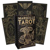 Marseille Tarot kortos aukso ir juodos sp. leidimas Lo Scarabeo