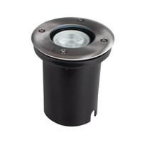 Lauko šviestuvas į grindinį KANLUX MORO N IG-2 IP67 IK08 GU10 max 20W chromo sp ø11x12,5cm