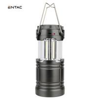 LED stovyklavimo žibintas ENTAC, IP54 3W 120lm, įkraunamas saulės energija/3xAA/USB